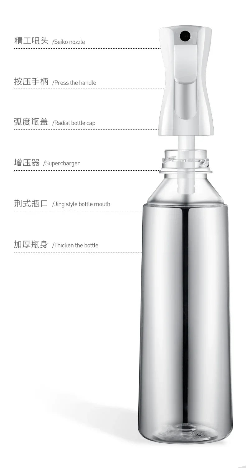 500/300/200ml Hair Spray Bottle Refillable Bottles