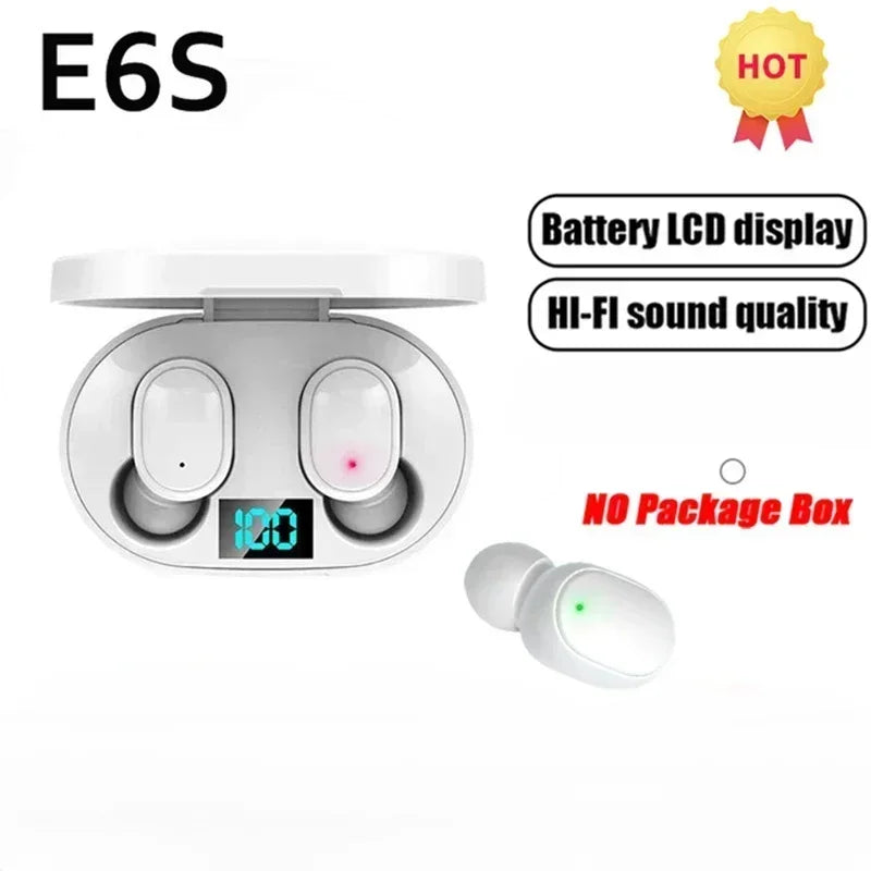 E6S Wireless Bluetooth Earphones TWS Bluetooth Headset