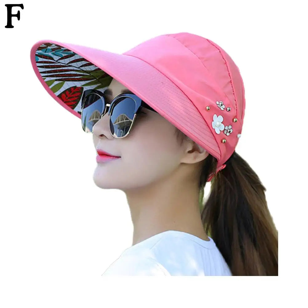 Fashion Womens Ladies Summer Vacation Wide Brim Foldable