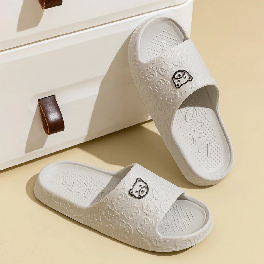 Summer Fashion Men's Slippers Printting Little Bear