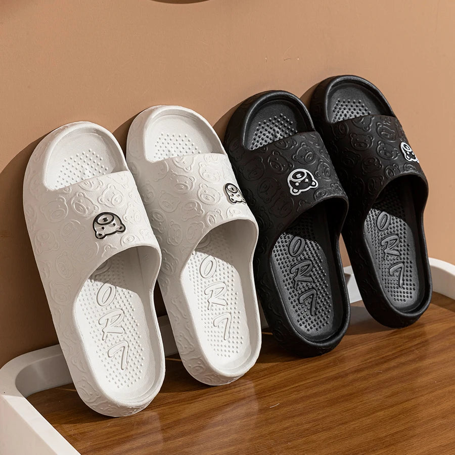Summer Fashion Men's Slippers Printting Little Bear