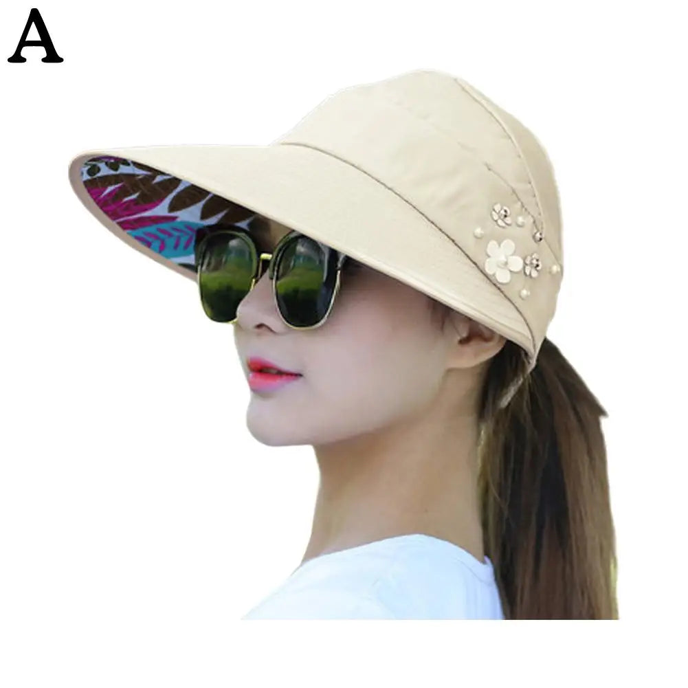 Fashion Womens Ladies Summer Vacation Wide Brim Foldable