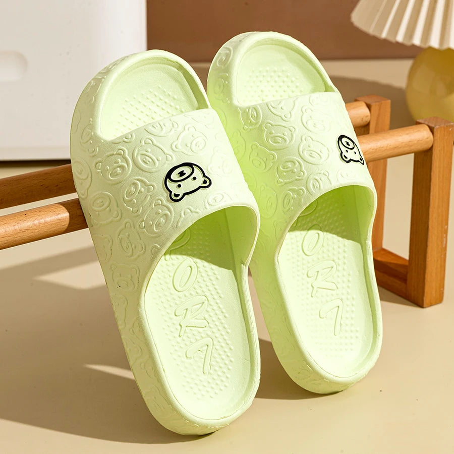Summer Fashion Men's Slippers Printting Little Bear