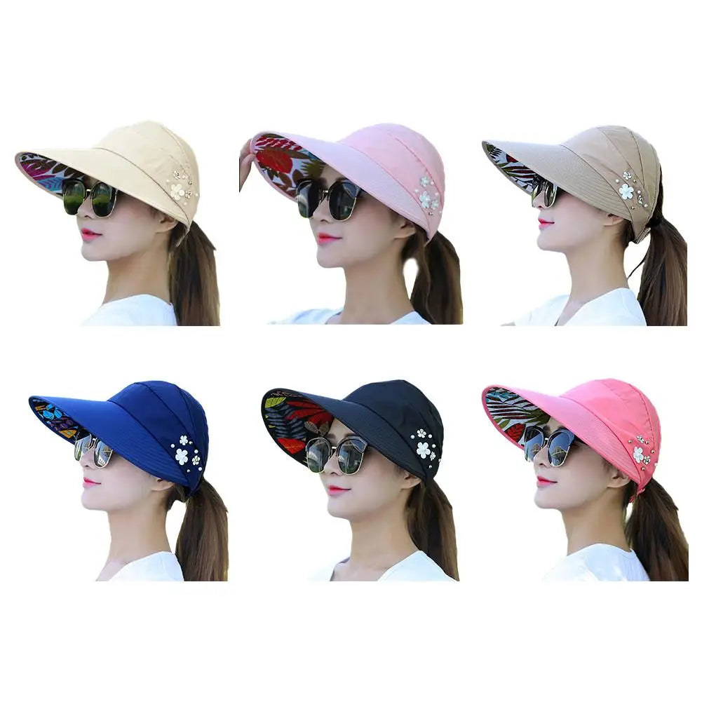 Fashion Womens Ladies Summer Vacation Wide Brim Foldable