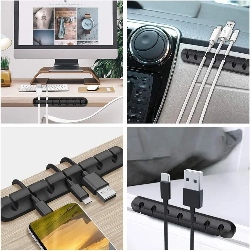 Silicone USB Cable Organizer USB Charging Cable Winder