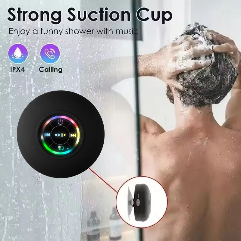 Portable Wireless Bluetooth Speaker LED Light IPX4