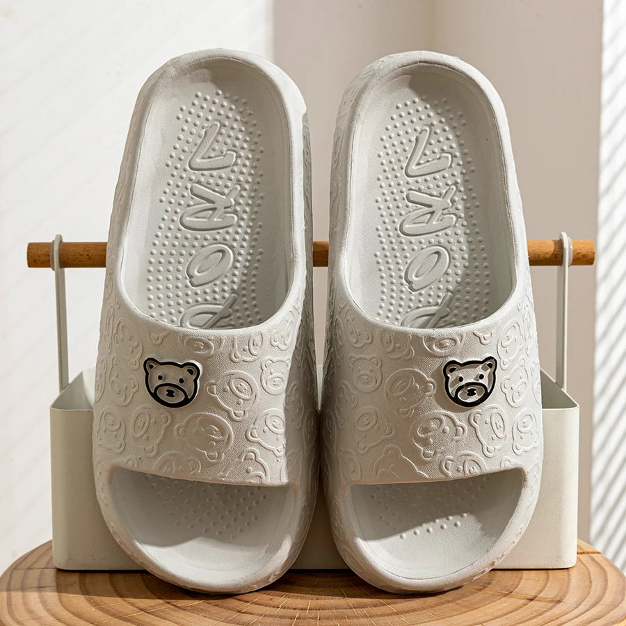 Summer Fashion Men's Slippers Printting Little Bear