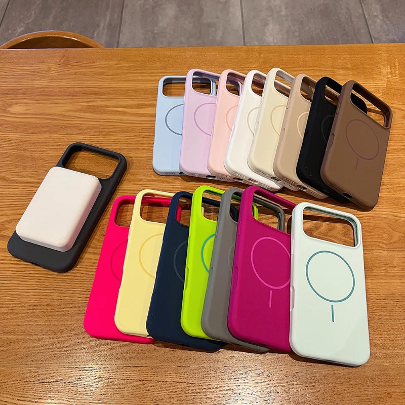 For Magsafe Magnetic Wireless Charging Solid Color