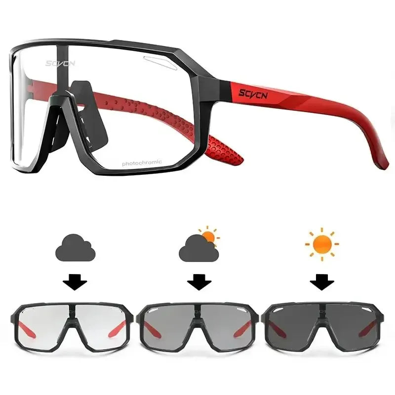 Cycling Glasses Photochromic Sunglasses Men Women
