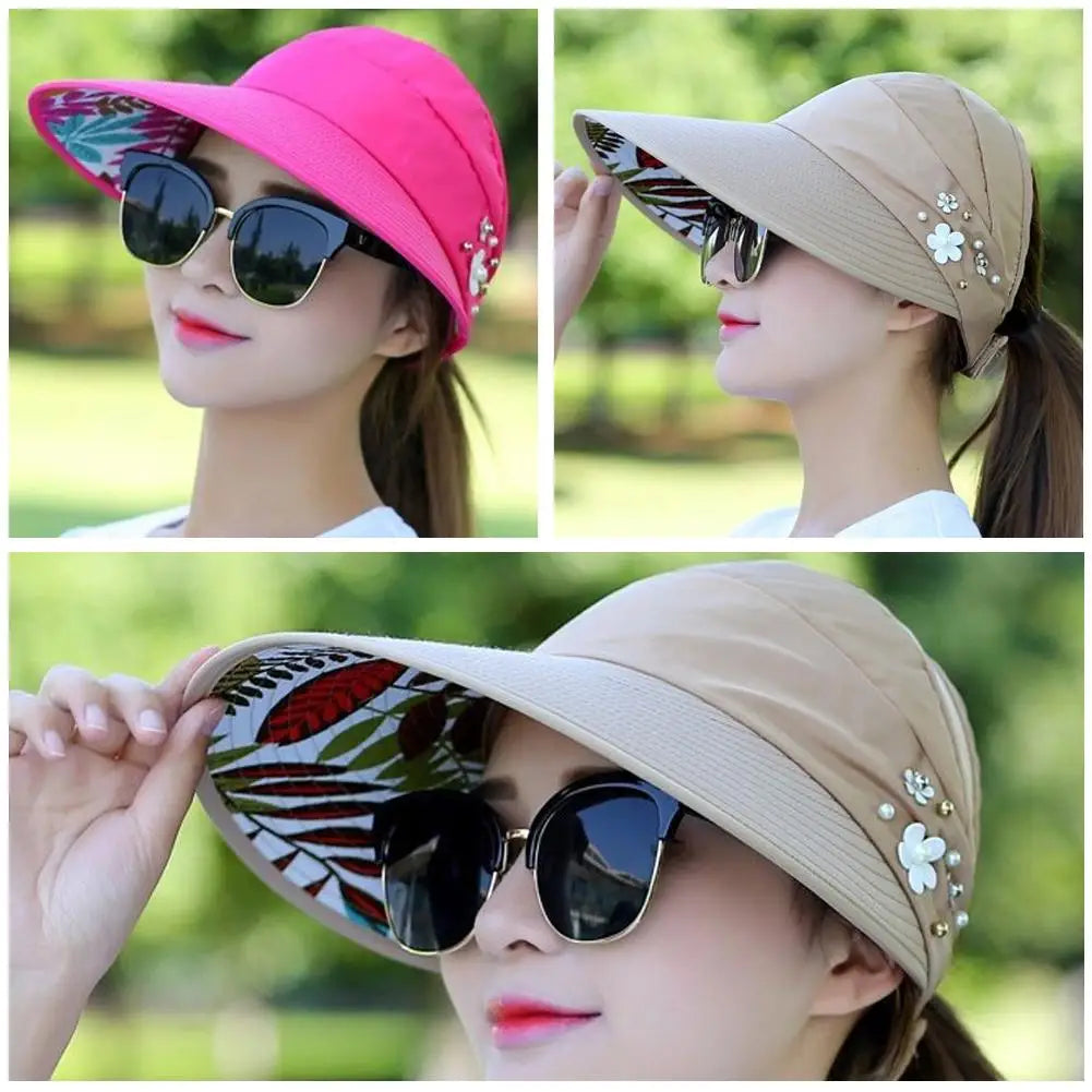 Fashion Womens Ladies Summer Vacation Wide Brim Foldable