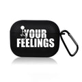 Creative Line Cute Black Earphone Case