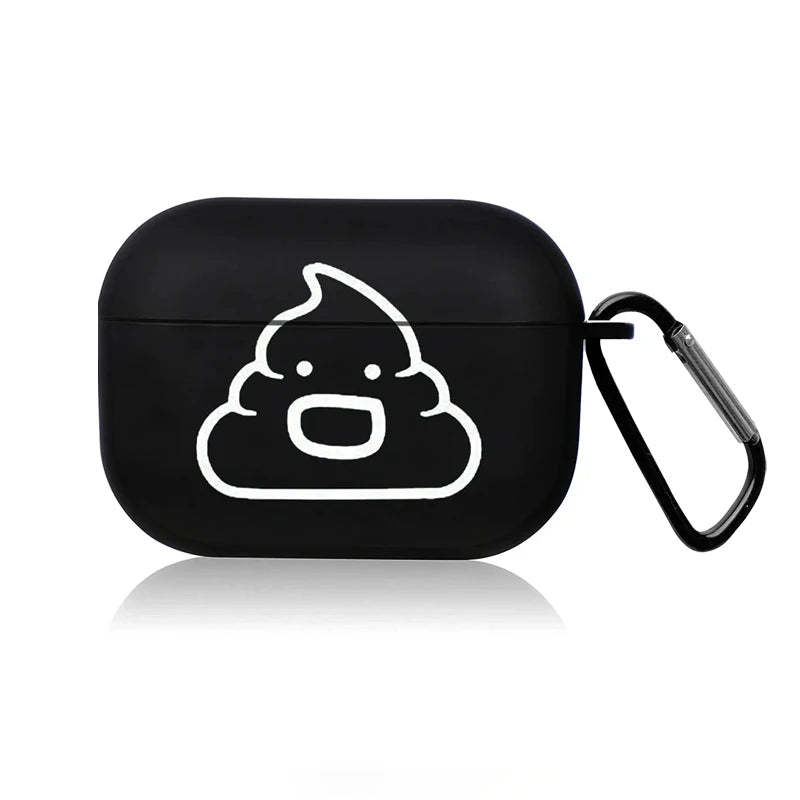 Creative Line Cute Black Earphone Case