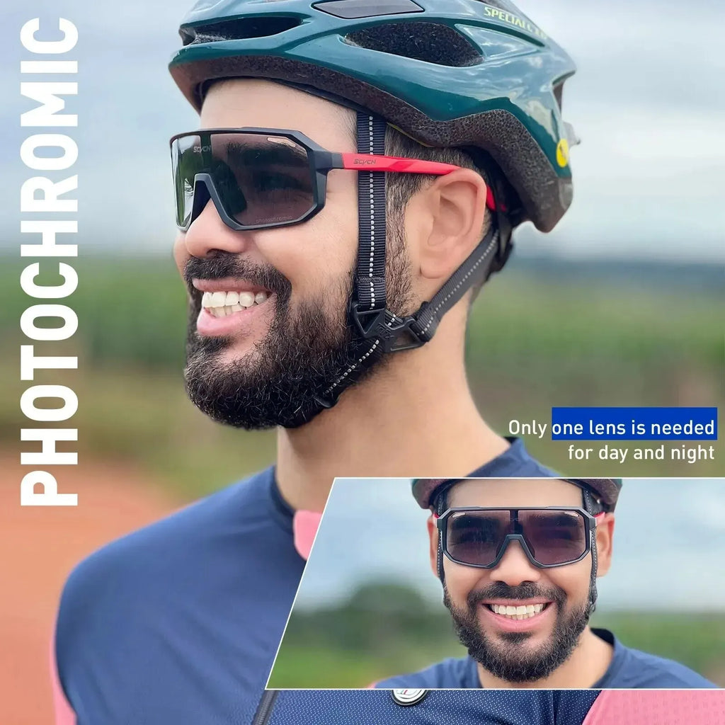 Cycling Glasses Photochromic Sunglasses Men Women