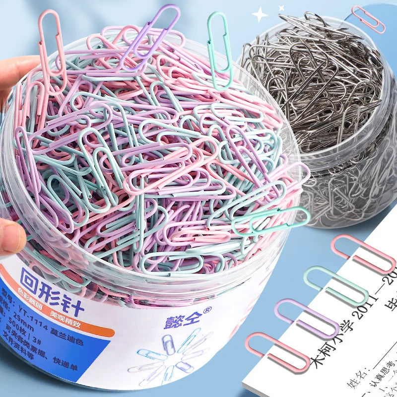 160 pcs Color paper clips office supplies paper clip