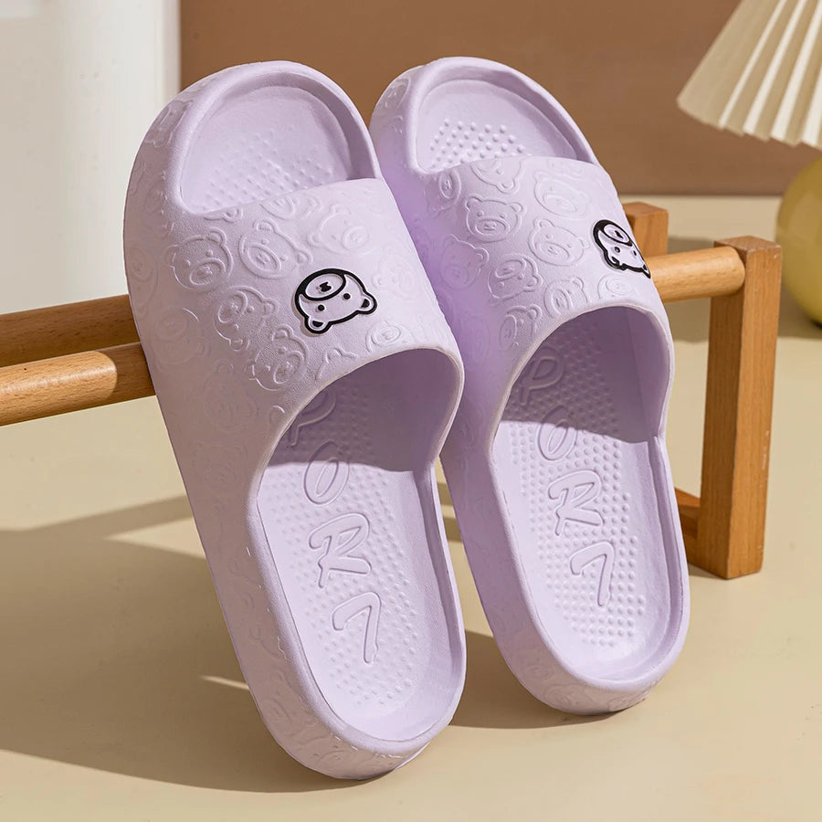 Summer Fashion Men's Slippers Printting Little Bear