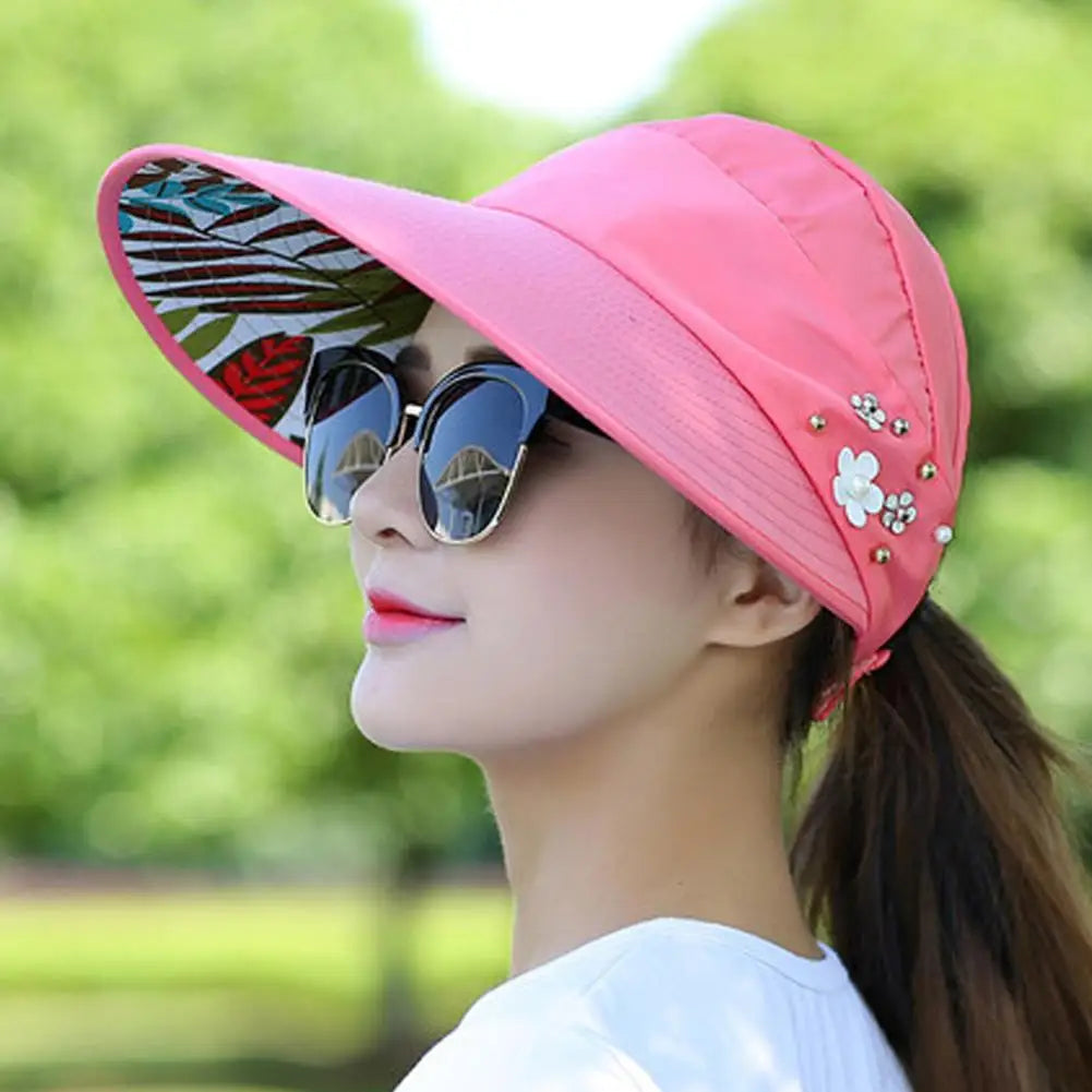 Fashion Womens Ladies Summer Vacation Wide Brim Foldable