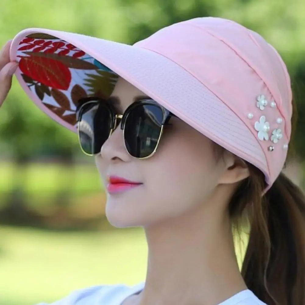 Fashion Womens Ladies Summer Vacation Wide Brim Foldable