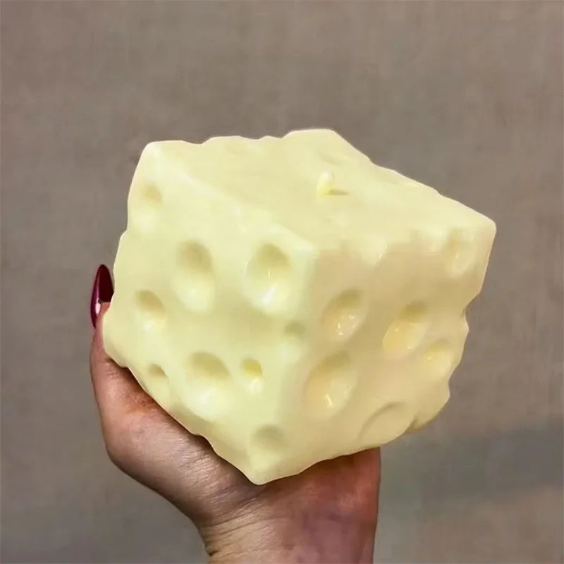 Jumbo Cheese Cube Stress Ball Big Cheese Shapeble