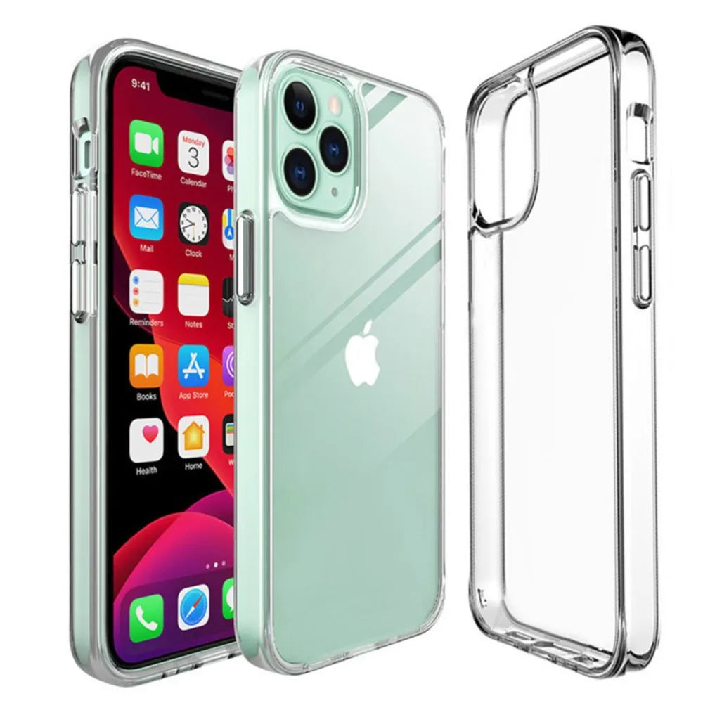 Non-Yellowing Transparent Case For iPhone 16 15 14 Plus