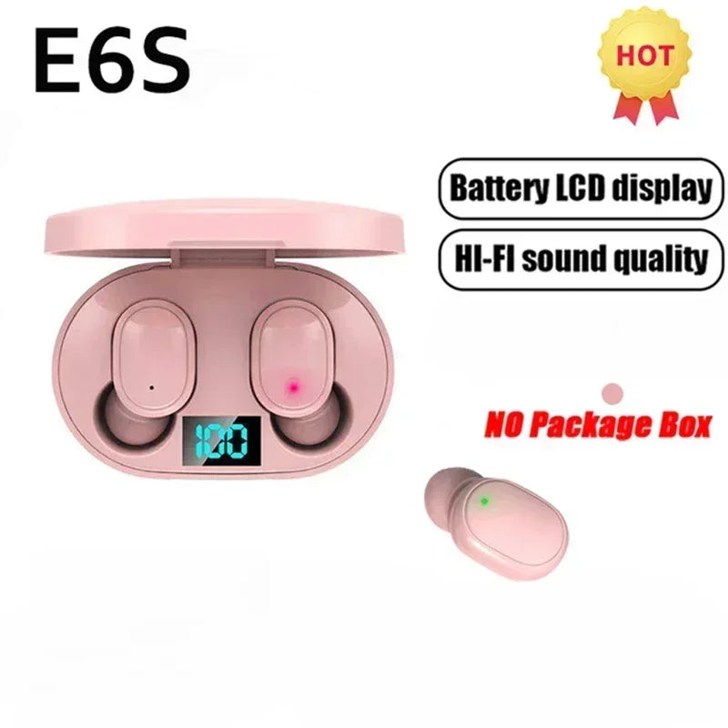 E6S Wireless Bluetooth Earphones TWS Bluetooth Headset