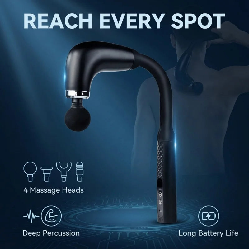 Electric Muscle Massage Gun with 4 Heads
