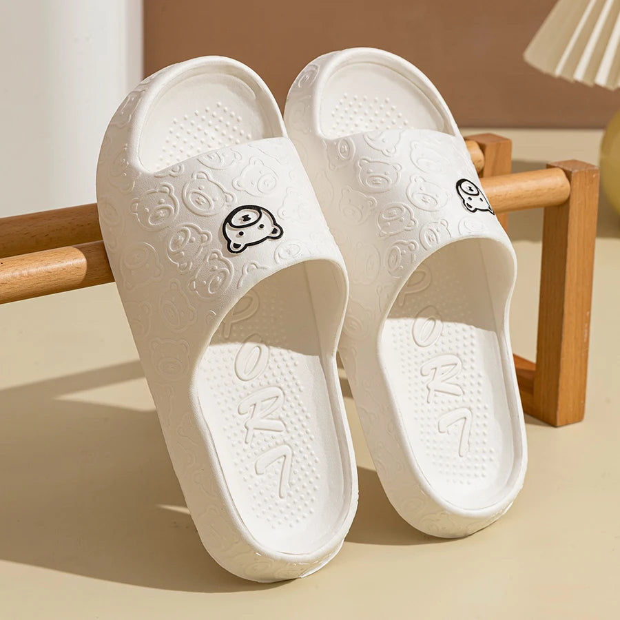 Summer Fashion Men's Slippers Printting Little Bear