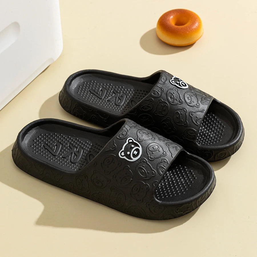 Summer Fashion Men's Slippers Printting Little Bear