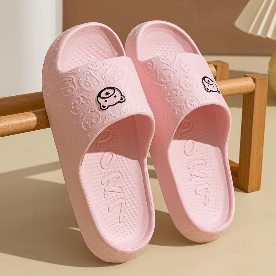 Summer Fashion Men's Slippers Printting Little Bear
