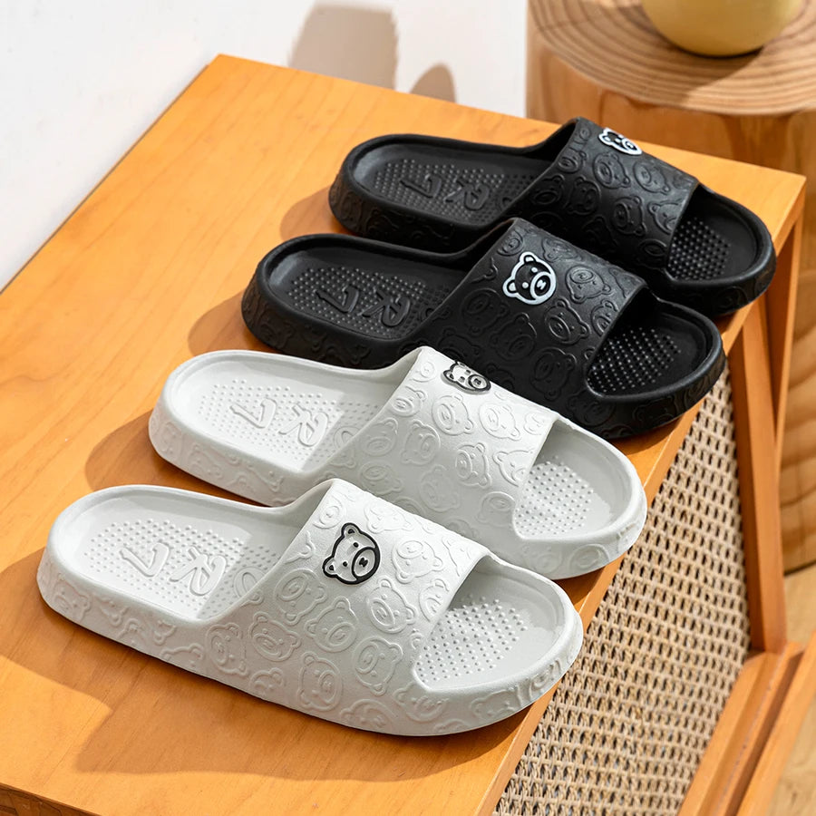 Summer Fashion Men's Slippers Printting Little Bear