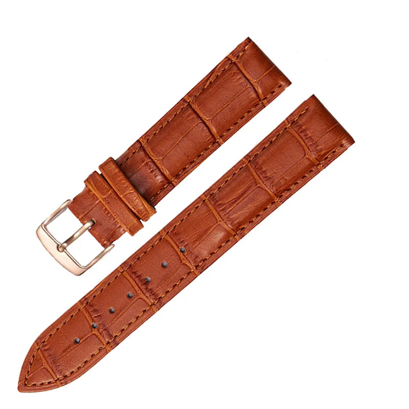 Universal Replacement Leather Watch Strap Leather Watchband