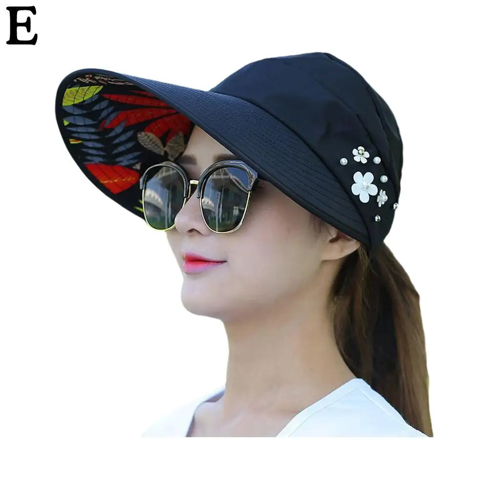 Fashion Womens Ladies Summer Vacation Wide Brim Foldable