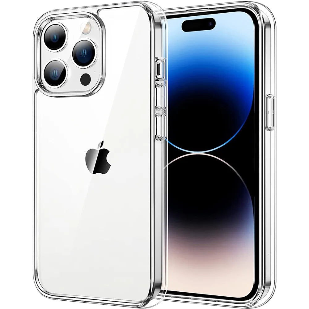 Non-Yellowing Transparent Case For iPhone 16 15 14 Plus