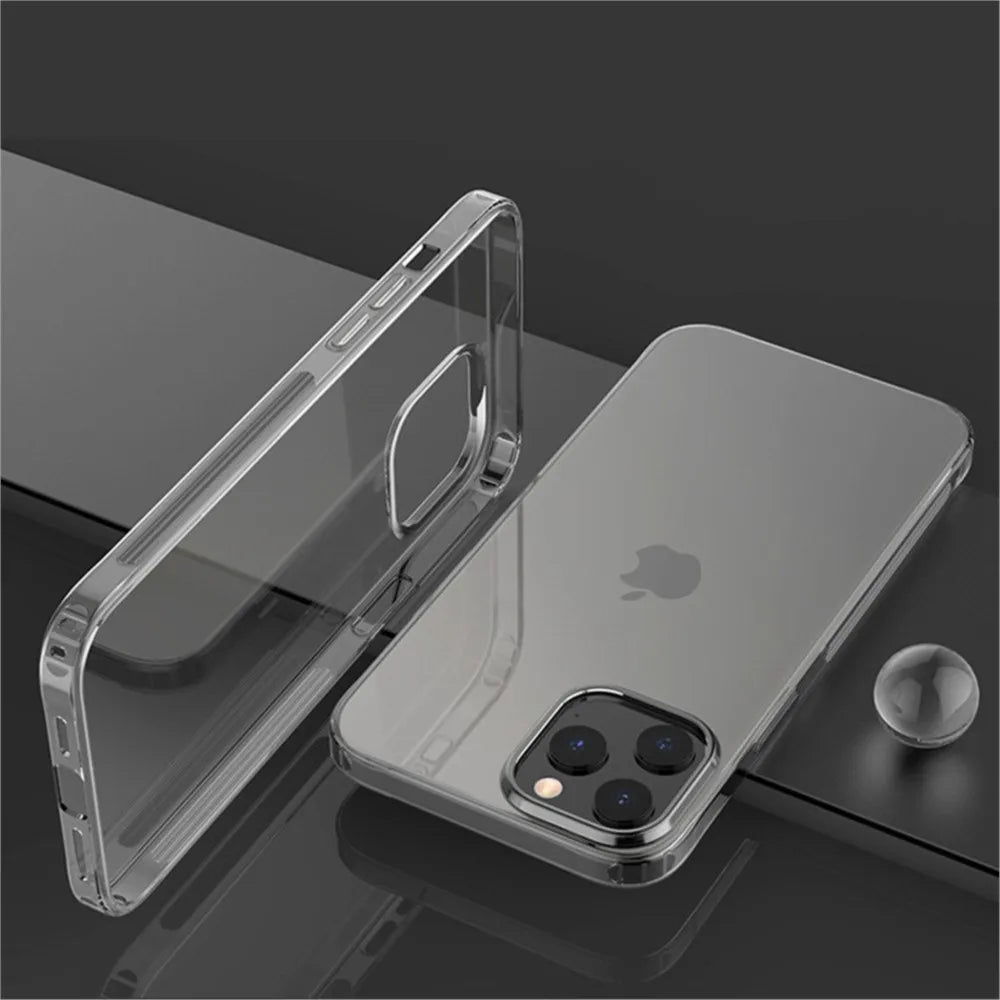 Non-Yellowing Transparent Case For iPhone 16 15 14 Plus