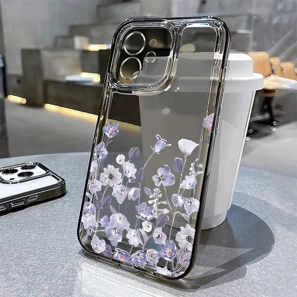 Flower Phone Case For iPhone 16 13 15 11 12 14 17 Pro