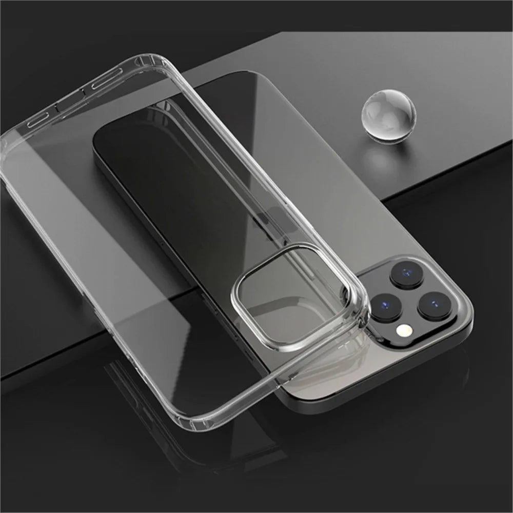 Non-Yellowing Transparent Case For iPhone 16 15 14 Plus